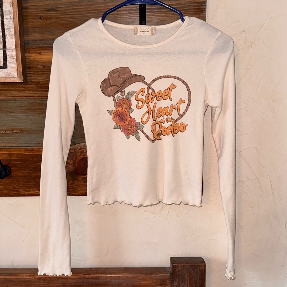 XS Alter’d State Western Distressed Top EUC